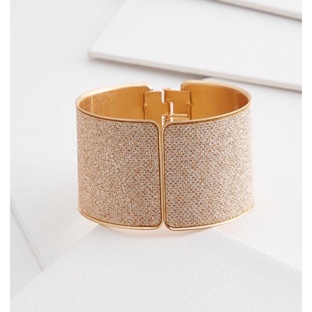 glitter cuff bracelet